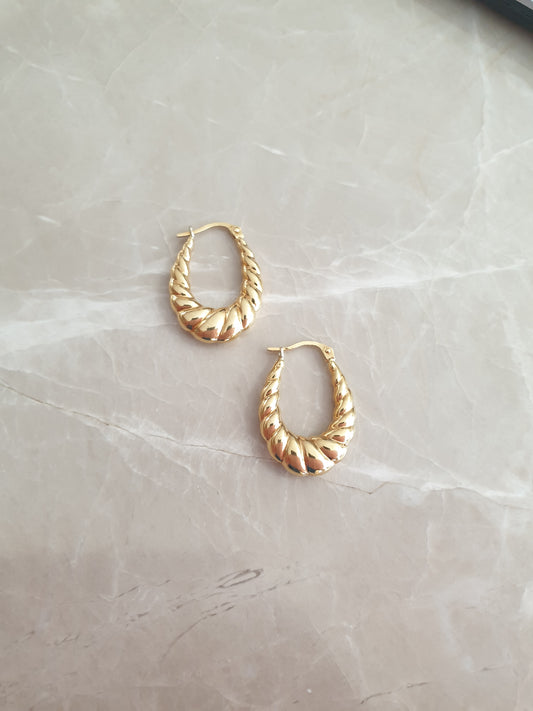 Gold earrings