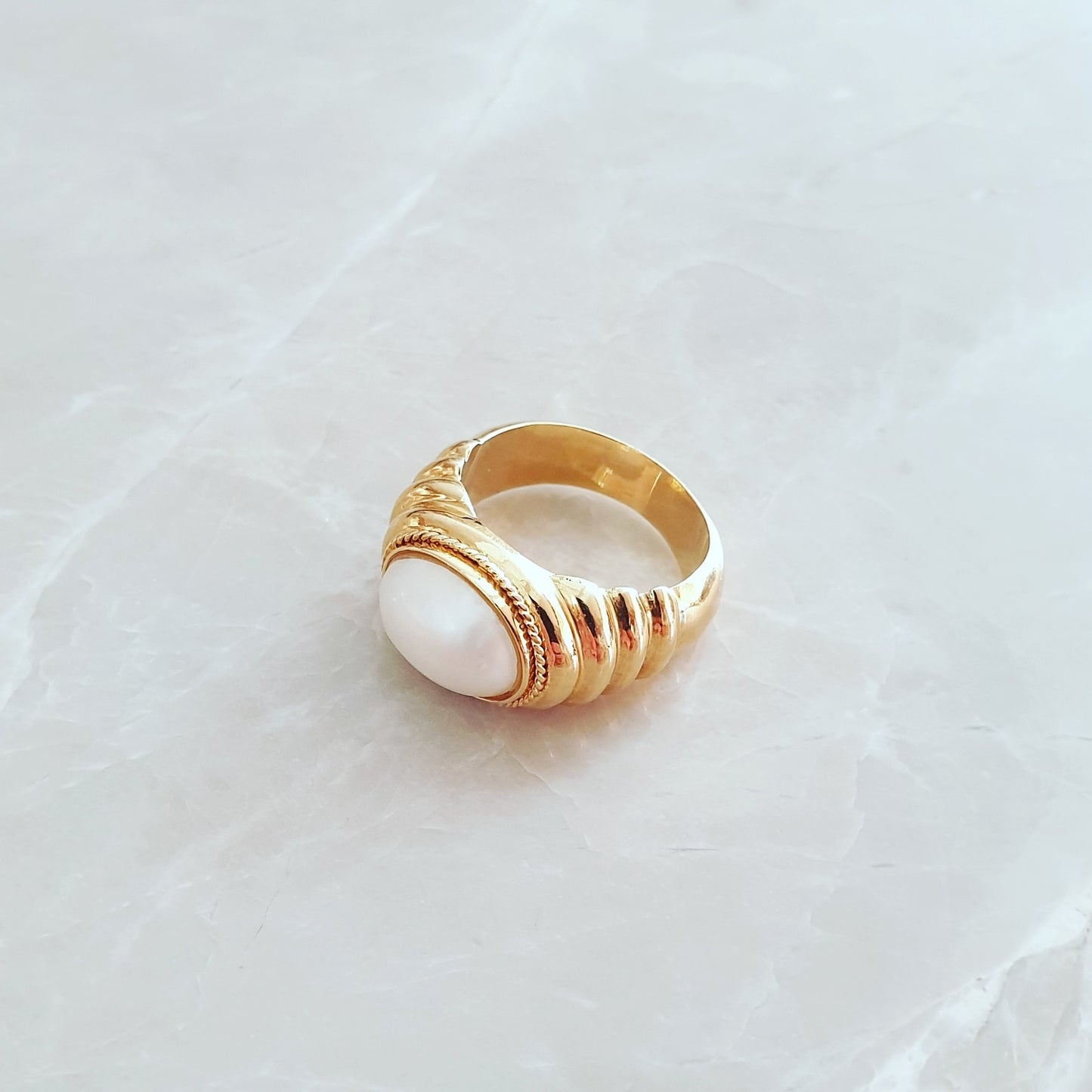 Vintage pearl ring