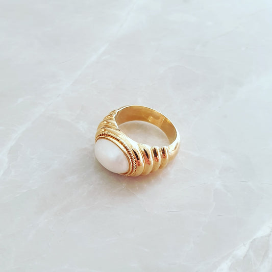 Bague perle vintage