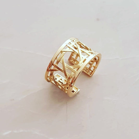 Handmade gold ring